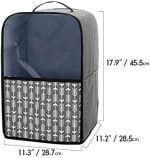 Yarwo Food Processor Dust Cover with Pockets and Top Handle, Compatible with Hamilton Beach, Cuisinart 11-14 Cup Food Processor, Gray with Arrow (Cover Only, Patent Pending) - Image 7
