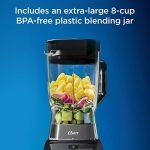 Oster Blender and Food Processor Combo with 3 Settings for Smoothies, Shakes, and Food Chopping, Includes 2 24-Ounce Cups and Lids, Carbon Grey - Image 5