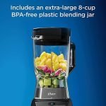 Oster Blender and Food Processor Combo with 3 Settings for Smoothies, Shakes, and Food Chopping - 3 Speed Texture Select Settings Pro Blender with Tritan Jar Attachment - Metallic Gray - Image 6
