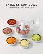 Sangcon Blenders and Food Processor Combo for Kitchen, 5 in 1 Blender for Shakes and Smoothies, Meat Chopped, Grinding & more, 40 oz Jar & 17oz Cup with To-Go Lid, Stainless Steel Silver - Image 6