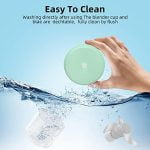 Electric Garlic Chopper, Tulevik 250ML Mini Portable Veggie Chopper, USB Rechargeable Garlic Grinder With Spoons and Brushes, Wireless Small Food Processor for Ginger, Chili, Meat, etc (Green) - Image 6