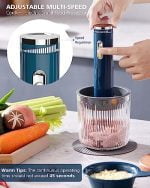 Cordless Food Chopper Electric, AYOTEE Portable Food Processor With USB Charging, Multi Speed Adjustable 2 Blades, 500Ml Bowl & 3 * 100Ml Bowl, Food Blender Suitable For Meat, Veggie, Nuts, Baby Food - Image 6