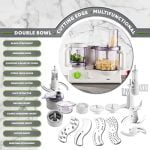 Braun 12 in 1 Multi-Functional Food processor | Kitchen System With Dual Control Technology, chopper, Blender, Juice Extractor, Citrus Juicer and French fry disc-made in Europe with German Engineering - Image 7