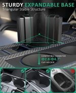 Car Cup Holder Phone Mount: Universal Auto Cell Phone Stand with Drink Expand Cup Holder for Truck | SUV | Automobile Compatible with iPhone & Samsung and Other Android Smartphone - Image 8