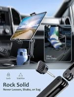 Cup Holder Tablet Mount for iPad: Car Cup Holder Tablet Stand with Adjustable Arm for Truck Compatible with iPad Pro Air Mini | Galaxy Tab | Kindle Fire HD or Other 4.7-12.9" Devices - Image 3