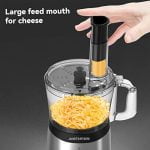 Anthter CY-367 Food Processor & Vegetable Chopper for Slicing, Shredding, Chopping, Dough and Purees, 7 Processor Cups, 600W,Stainless Steel - Image 6