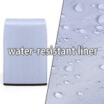 Luxja Food Processor Cover for Cuisinart and Hamilton Beach 11-14 Cup Processor, Food Processor Dust Cover with Accessories Pockets, Black - Image 4