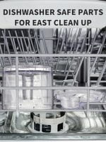 1.5-Cup One-Touch Electric Food Chopper, 100W Mini Food Processor Meat Grinder, Mix, Chop, Mince and Blend Vegetables, Fruits, Nuts, Meats, Stainless Steel Blade (Red) - Image 7