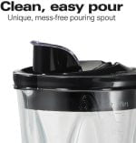 Hamilton Beach Wave Crusher Blender For Shakes and Smoothies With 40 Oz Glass Jar and 14 Functions, Ice Sabre Blades & 700 Watts for Consistently Smooth Results, Black + Stainless Steel (54221) - Image 8