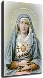 Our Lady of Sorrows Decorative Painting Art Poster Pict... - Image 2