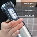 Immersion Stick Hand Blender - Variable Speeds & Turbo Function, 800W Powerful Motor, For Shakes & Smoothies, Baby Food & Soup, Whisk, 800ml Beaker, 500ml Chopper Bowl, For Home Use - Image 8