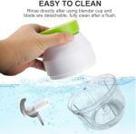 Electric Garlic Chopper 270ML Mini Portable Vegetable Chopper, Wireless Food Processor Garlic Mincer for Onion Ginger Chili Fruit Meat - Image 8