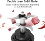 Olayks Electric Food Processor, Small Electric Food Chopper for Baby Food, Vegetables, Meat, Fruits, Nuts, 5 Cup Food Chopper with 2 Speed - Image 5
