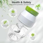 Electric Garlic Chopper 270ML Mini Portable Vegetable Chopper, Wireless Food Processor Garlic Mincer for Onion Ginger Chili Fruit Meat - Image 7