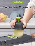 Vegetable Chopper Pro Food chopper – 14 in 1 multifunctional Onion Chopper, Kitchen Vegetable Slicer Dicer, 8 blade Vegetable Slicer Mini Food Processor – Multifunction Mandoline Slicer for Kitchen - Image 6