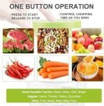 Electric Garlic Chopper 270ML Mini Portable Vegetable Chopper, Wireless Food Processor Garlic Mincer for Onion Ginger Chili Fruit Meat - Image 6