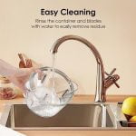 Food Processors,VASTELLE Electric Food Chopper with Bi-Level Blades, Meat Grinder and Vegetable Chopper for Baby Food, Meat, Onion, Nuts, 8 Cup BPA-free Glass Bowl, 2 Speed, White - Image 8