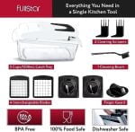 Fullstar Vegetable Chopper - Spiralizer Vegetable Slicer - Onion Chopper with Container - Pro Food Chopper - Slicer Dicer Cutter - (4 in 1, White) - Image 5