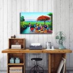 Haitian Art Mangrove Haitian Woman Selling Fruit Poster... - Image 5